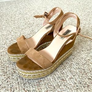 Steve Madden Platform Beaded Espadrille Sandals